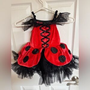 Fairy Dust Ladybug Lady Bug Toddler Tutu Halloween Costume Dress - Size 3T